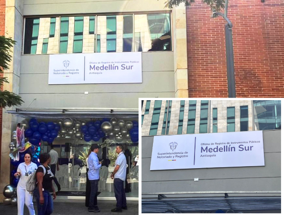 Inauguración de la nueva sede de la ORIP Medellín Zona Sur